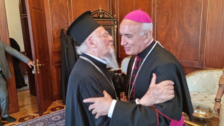 Staglianò con il Patriarca Bartolomeo
