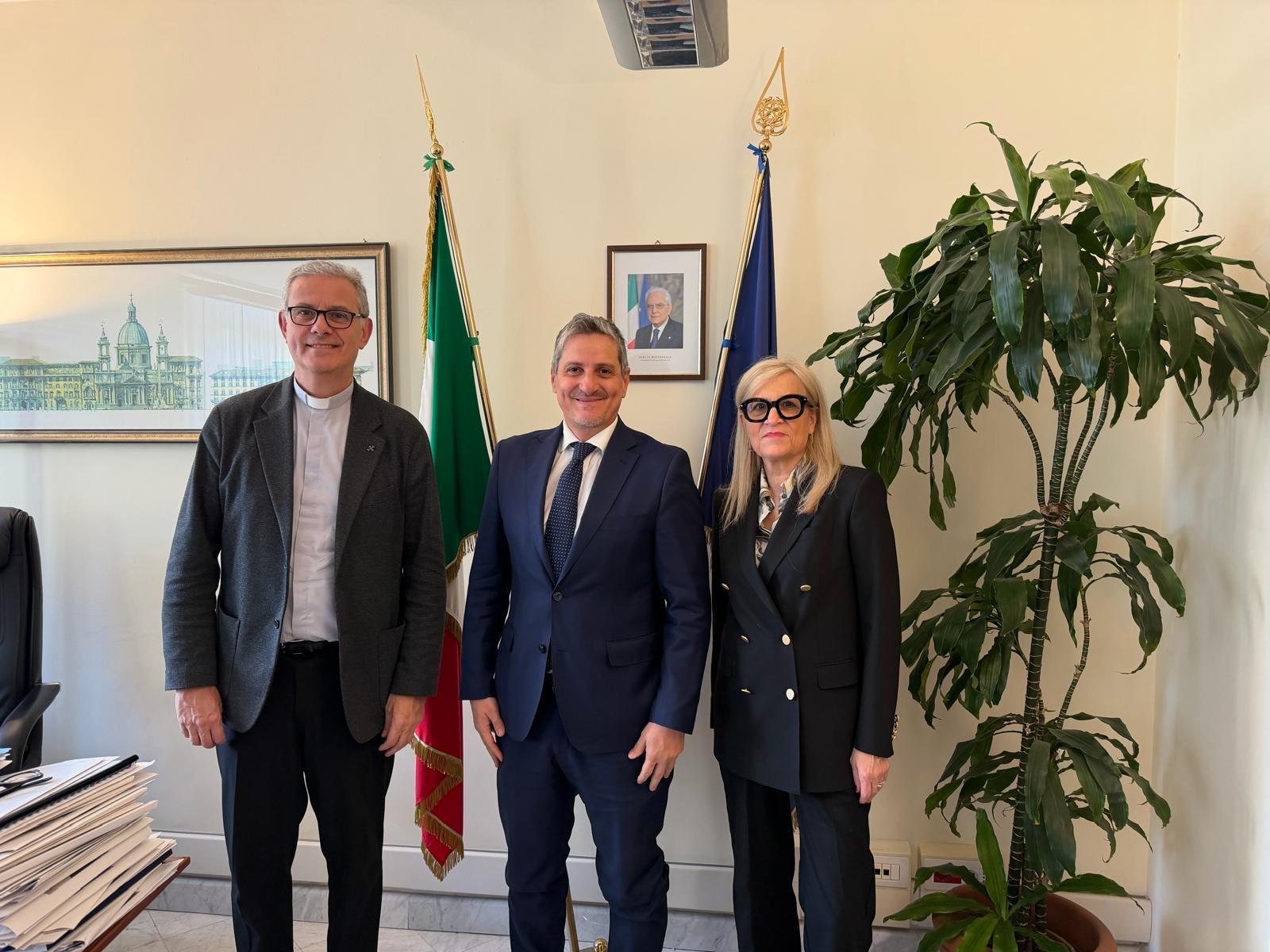 Alberto Barachini con Chiara Genisio e Stefano Stimamiglio