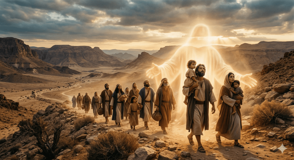 Dio guida il popolo nel deserto