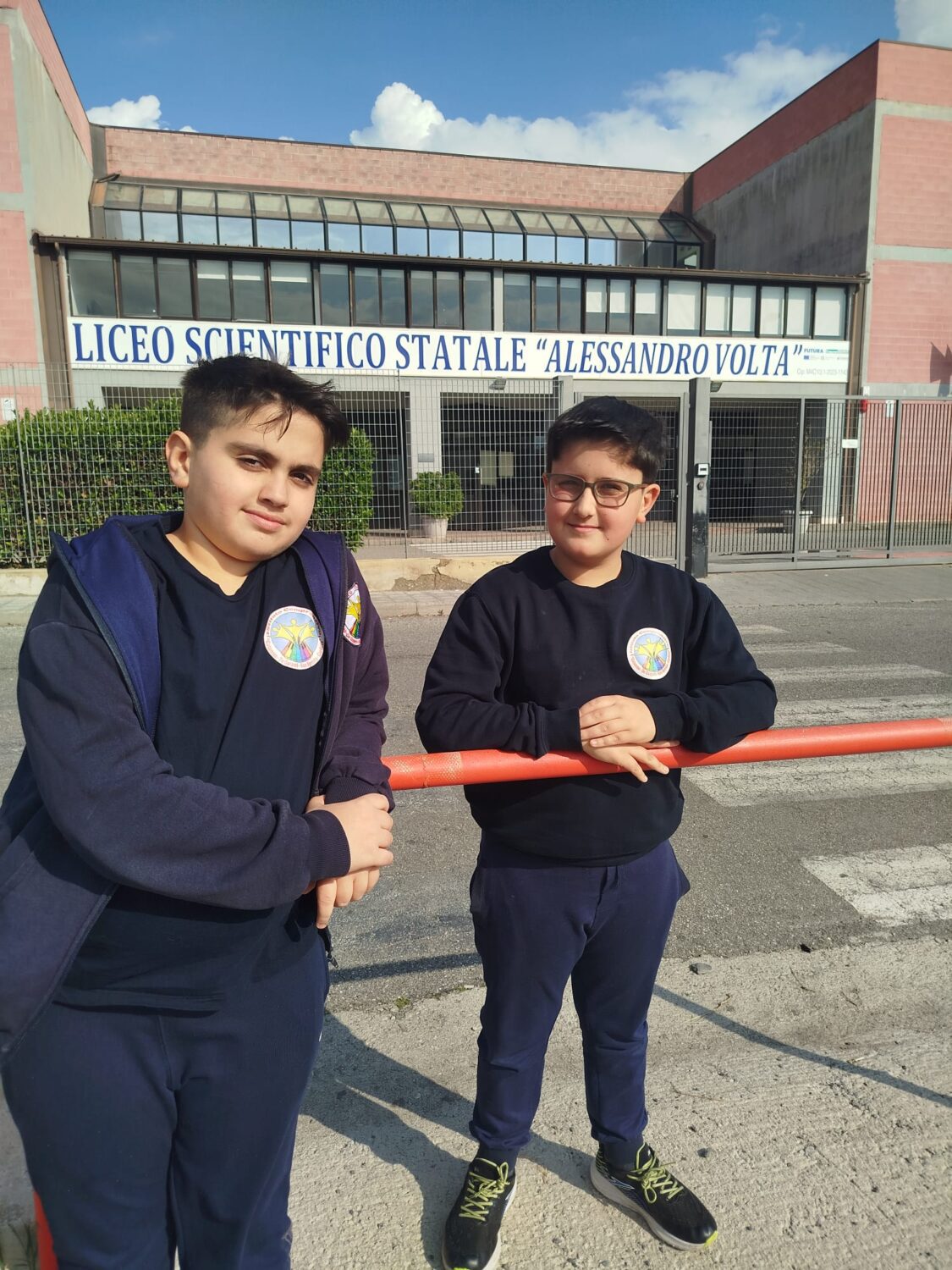 Vito Valenti e Filippo Pizzuto studenti dell’Istituto Comprensivo “Catanoso De Gasperi
