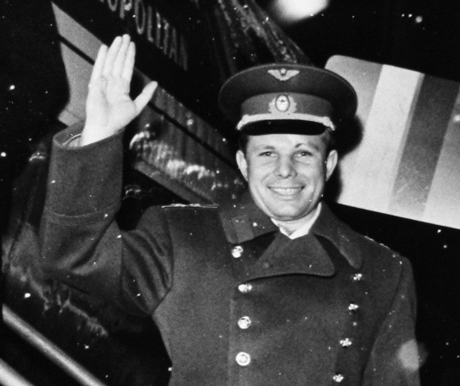 Yuri Gagarin in Sweden, SAS Scandinavian Airlines, Public domain, via Wikimedia Commons