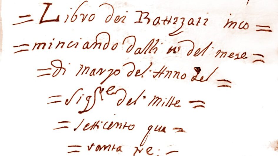 libro parrocchiale