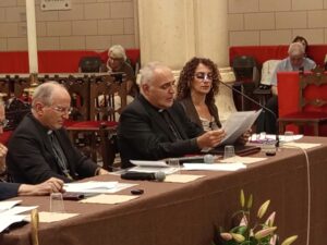 Intervento di Antonio Bacciarelli durante l'Assemblea diocesana