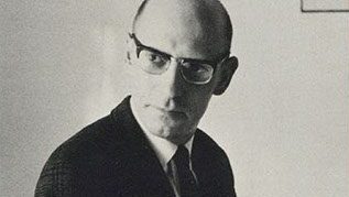 Photo of Michel Foucault on 1970 dustjacket of The Order of Things Wikicommons